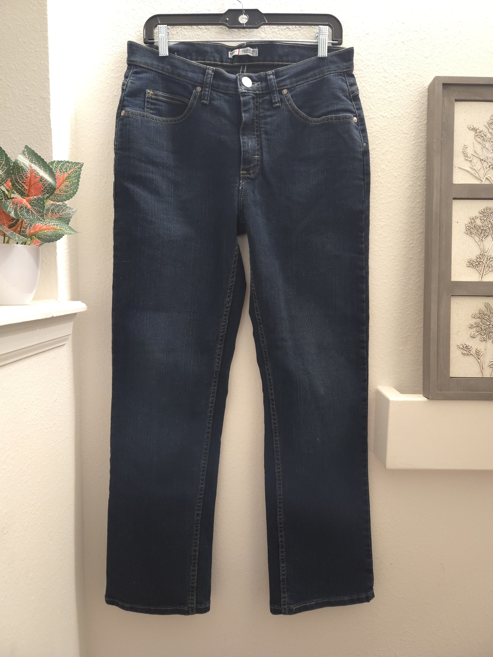 Riders by Lee Women's Straight Leg Jeans - Dark Wash Blue
